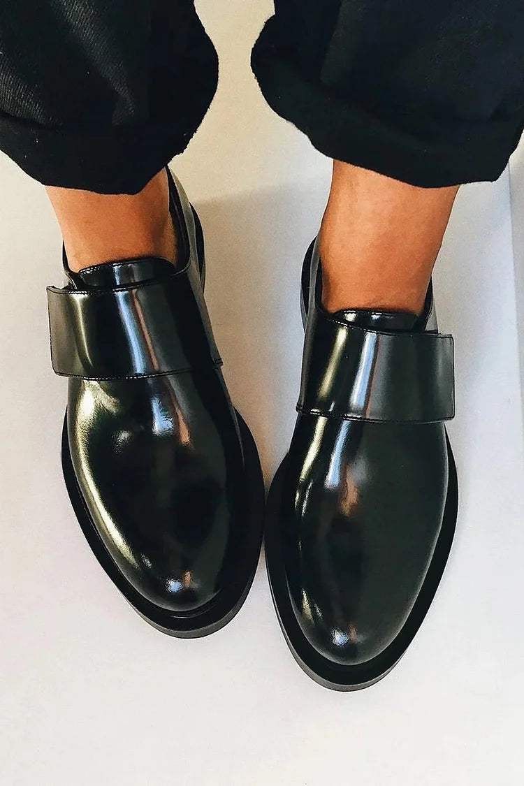 Viviana | Polished Strap Loafers