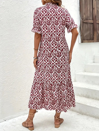 Bianca | Vintage Boho V-Neck Maxi Dress