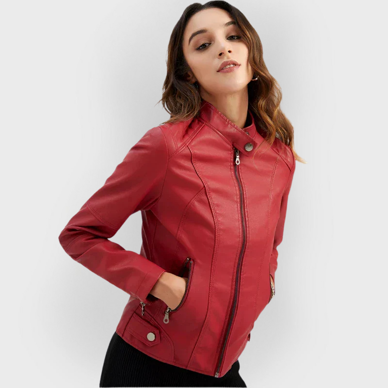 Liora | Sleek Minimalist Leather Jacket