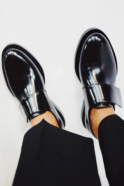 Viviana | Polished Strap Loafers