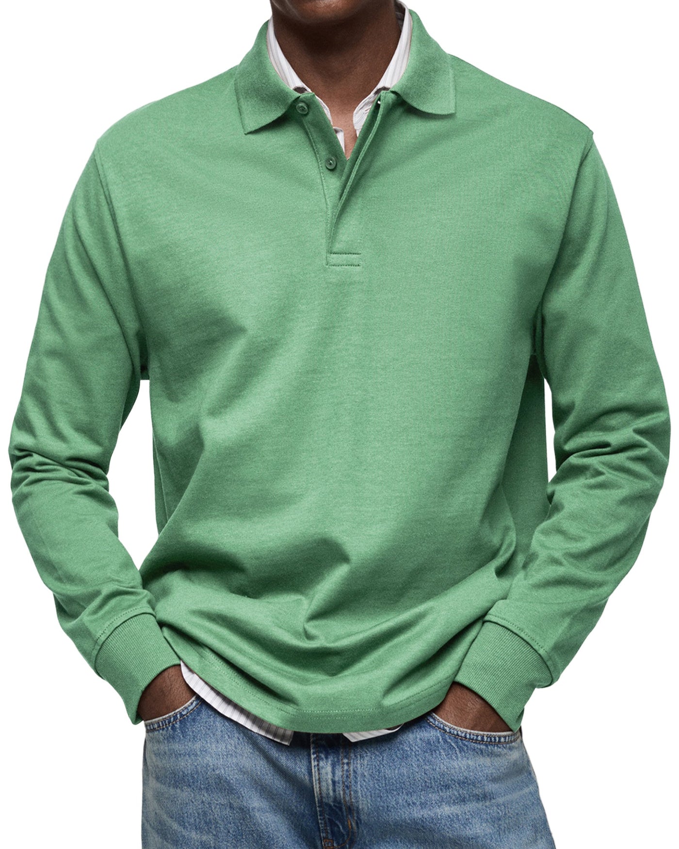 Sebastian | Long-Sleeve Luxury Polo