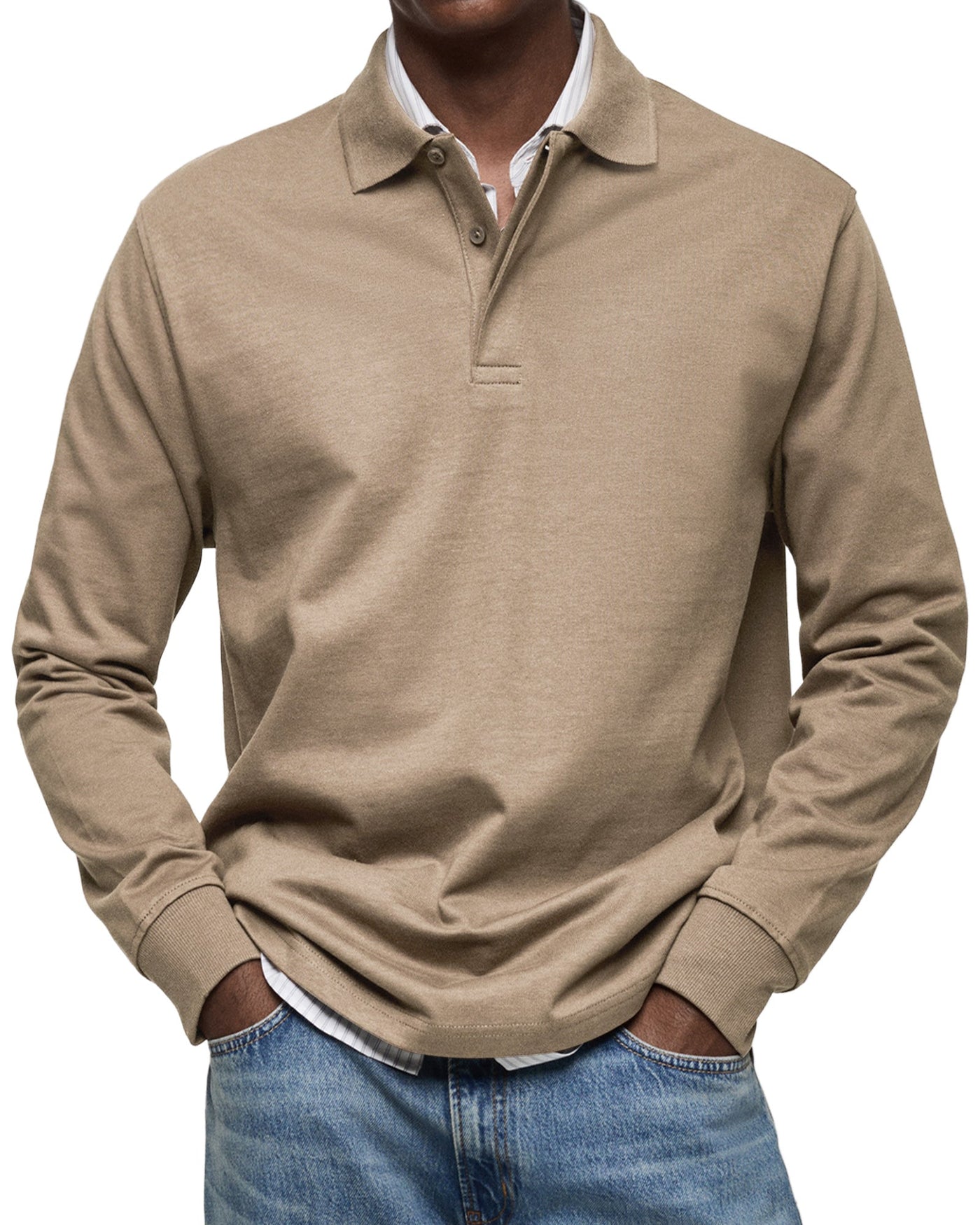 Sebastian | Long-Sleeve Luxury Polo