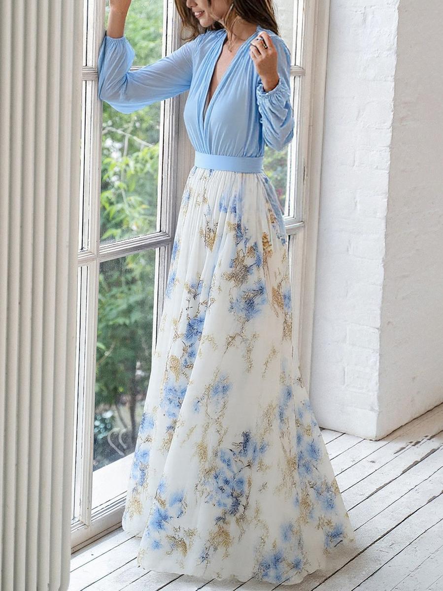 Elena | Elegant Floral Maxi Dress for Effortless Charm