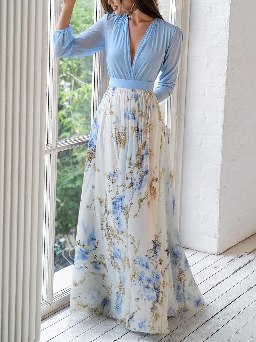Elena | Elegant Floral Maxi Dress for Effortless Charm