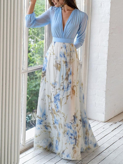 Elena | Elegant Floral Maxi Dress for Effortless Charm