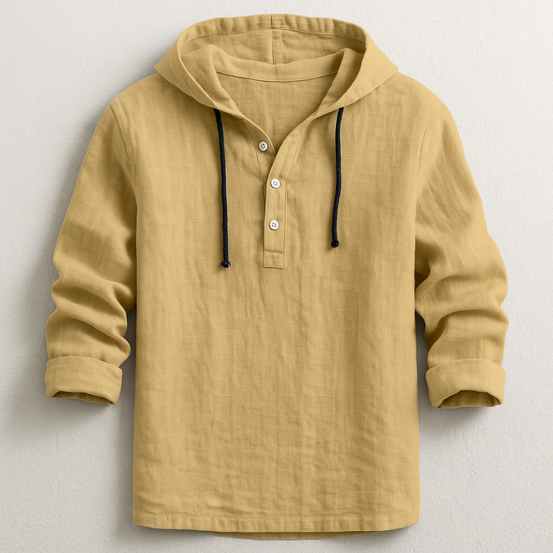 Ragnar | Linen Hooded Shirt