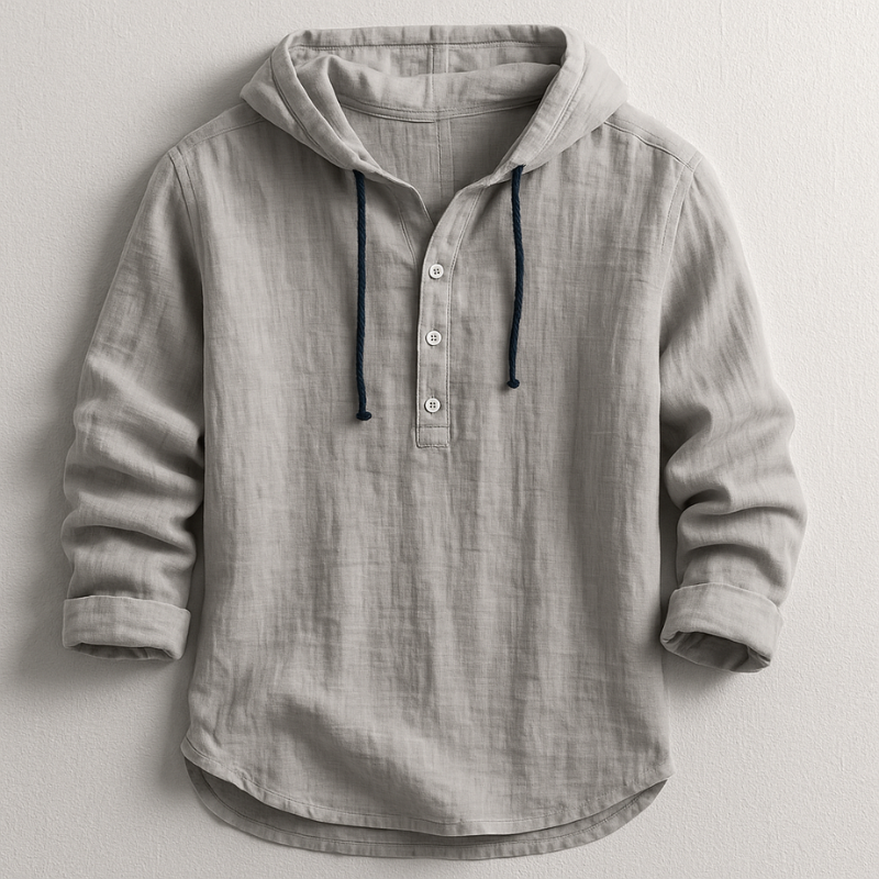 Ragnar | Linen Hooded Shirt