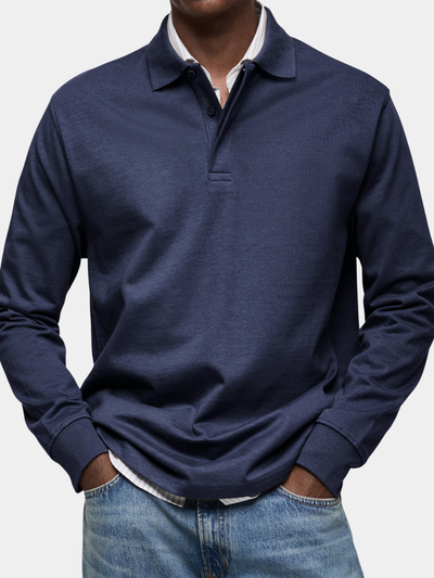 Sebastian | Long-Sleeve Luxury Polo