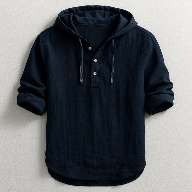 Ragnar | Linen Hooded Shirt