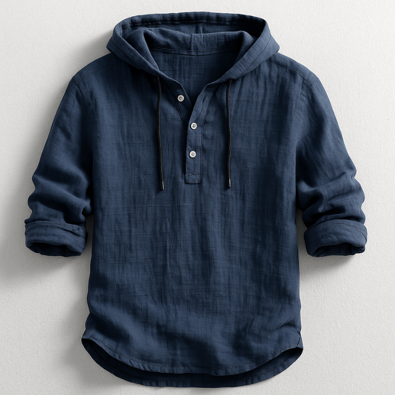 Ragnar | Linen Hooded Shirt