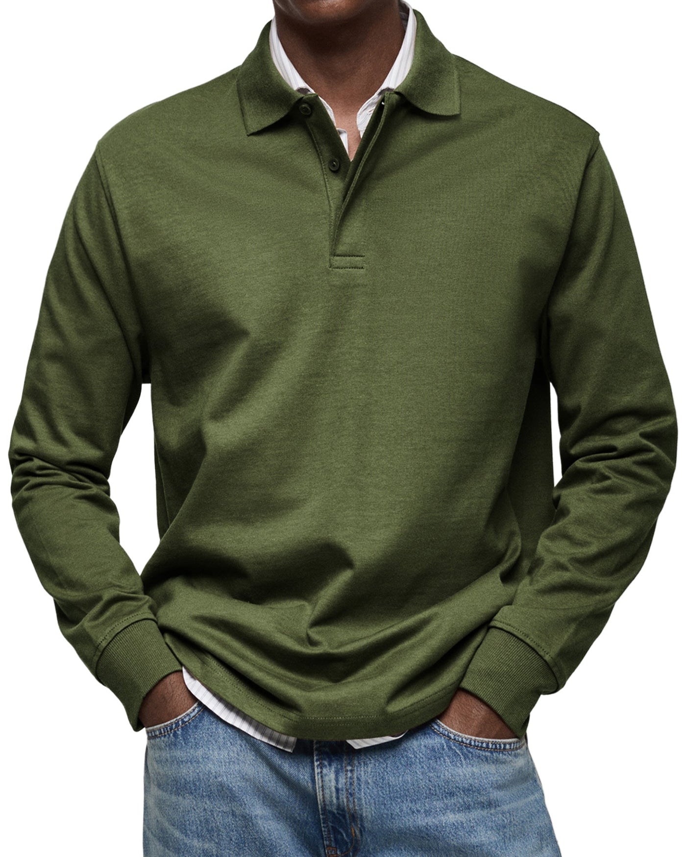 Sebastian | Long-Sleeve Luxury Polo