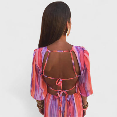 Lorena | Elegant Cut-Out Maxi Dress