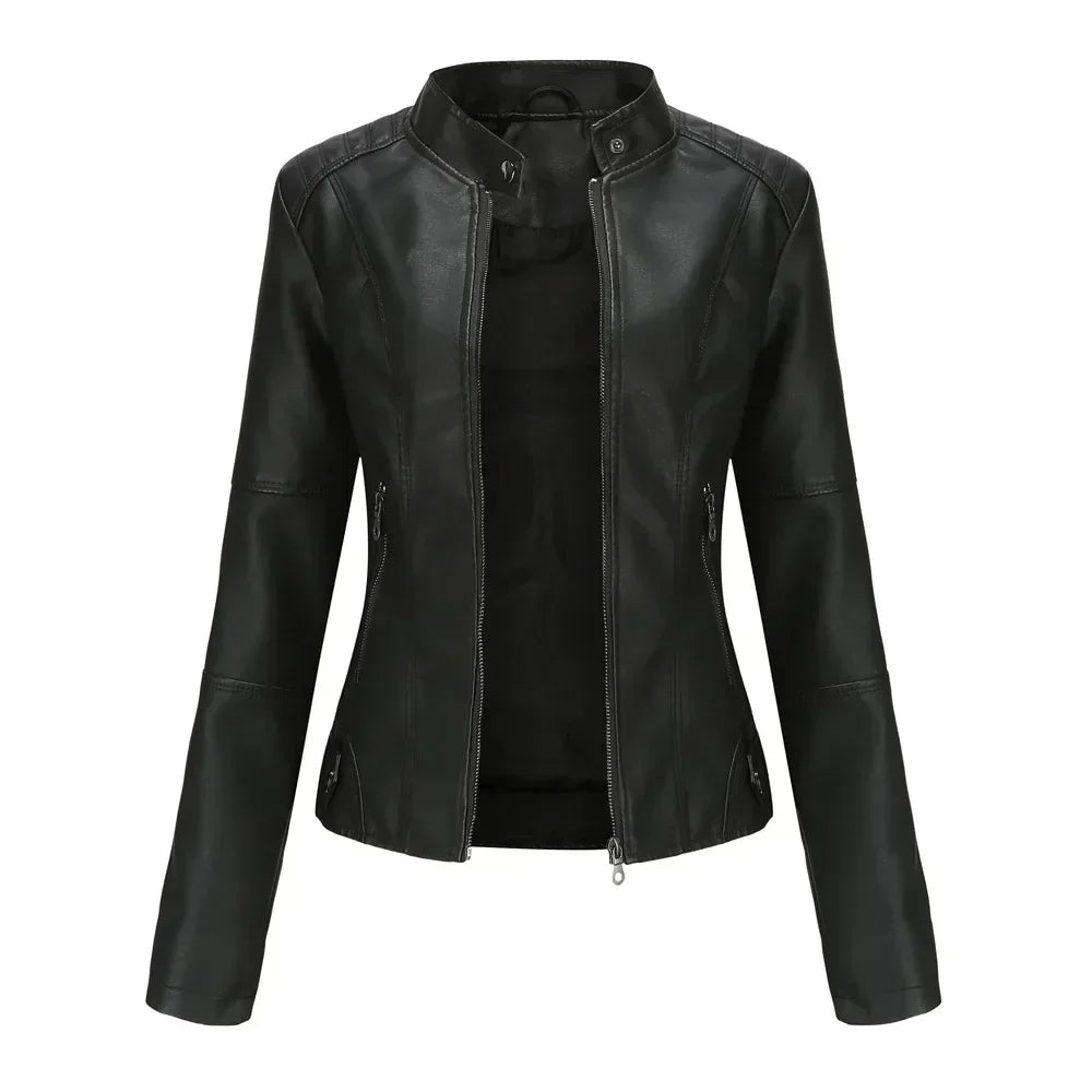 Liora | Sleek Minimalist Leather Jacket