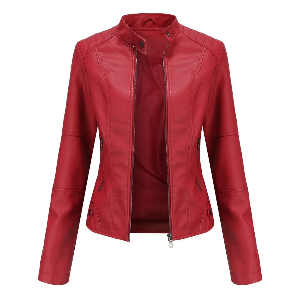Liora | Sleek Minimalist Leather Jacket