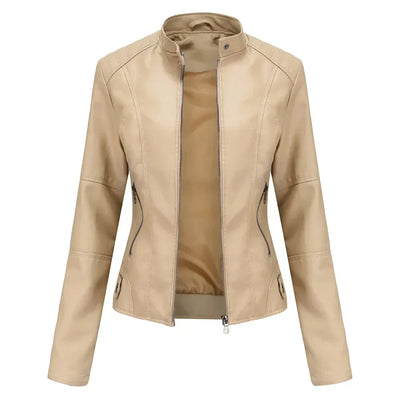 Liora | Sleek Minimalist Leather Jacket