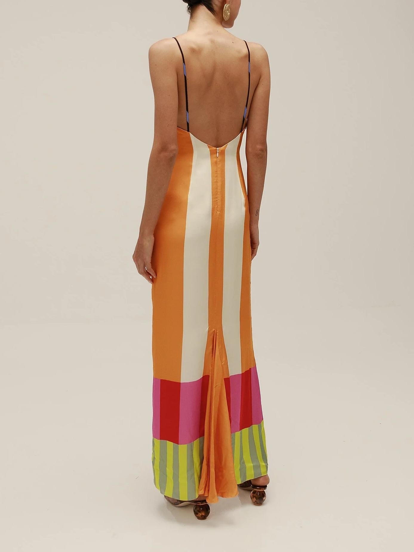 Paloma | Striped Empire-Waist Maxi Dress