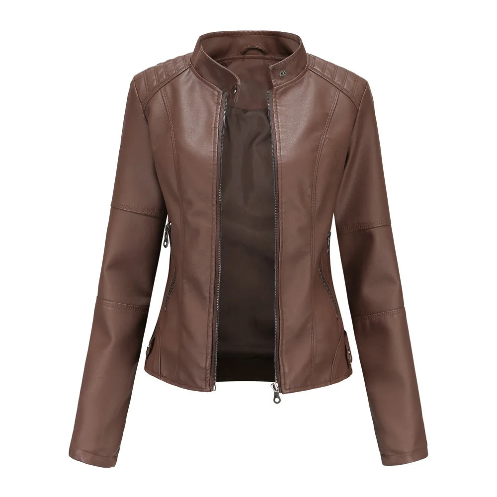 Liora | Sleek Minimalist Leather Jacket