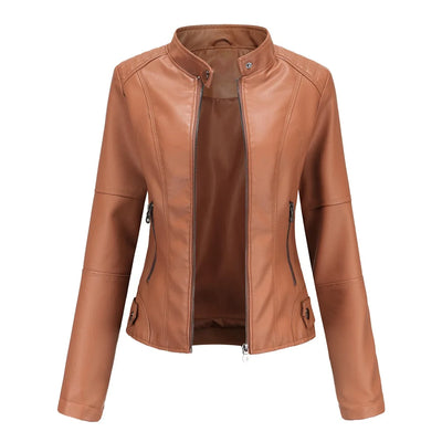 Liora | Sleek Minimalist Leather Jacket