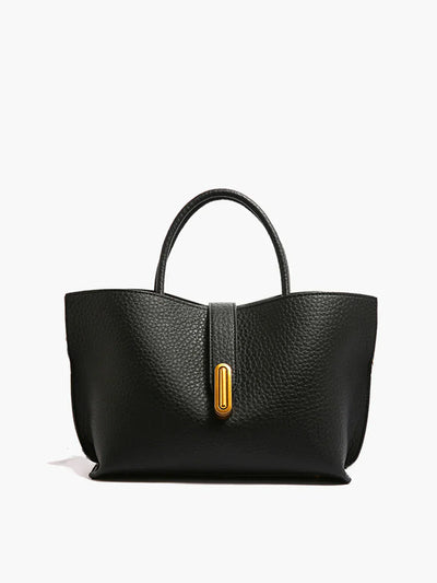 All-match Top Handle Textured Shoulder Bag