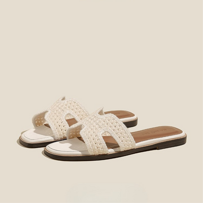 ÉLISE RAPHIA | Elegant Raffia Sandals