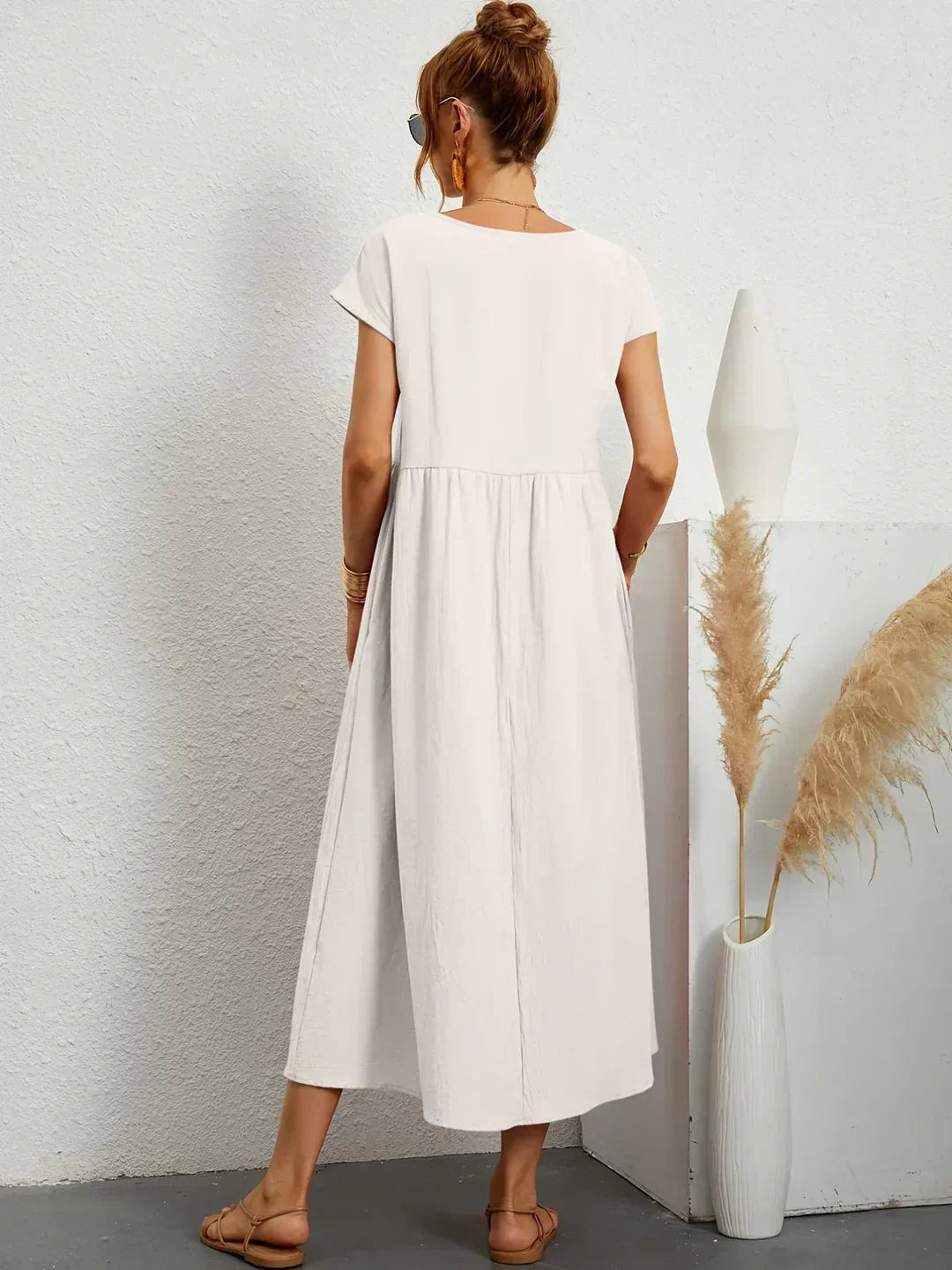 Cintia | Effortless Midi Dress with Pockets