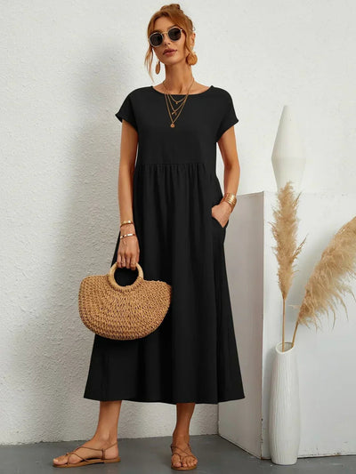 Cintia | Effortless Midi Dress with Pockets