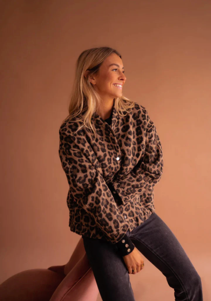 LEONA | The leopard bomber jacket