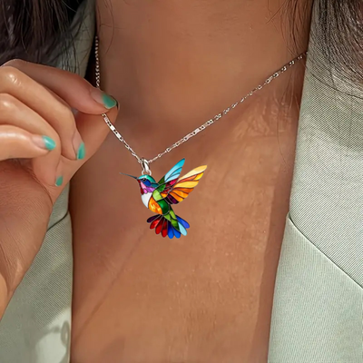 Hummingbird | Elegant Colorful Necklace