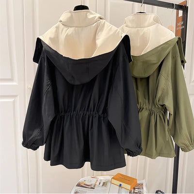 Phoebe | Elegant Trench Coat with Hood