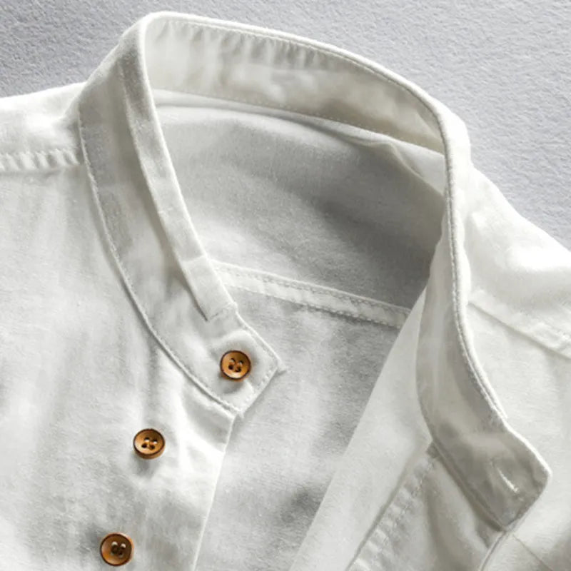 Renzo | Japanese-Inspired Cotton-Linen Shirt