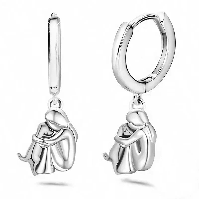 Earrings with Dog Icon