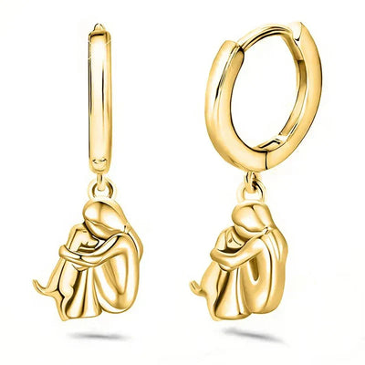 Earrings with Dog Icon
