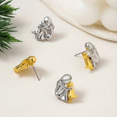 Earrings with Dog Icon