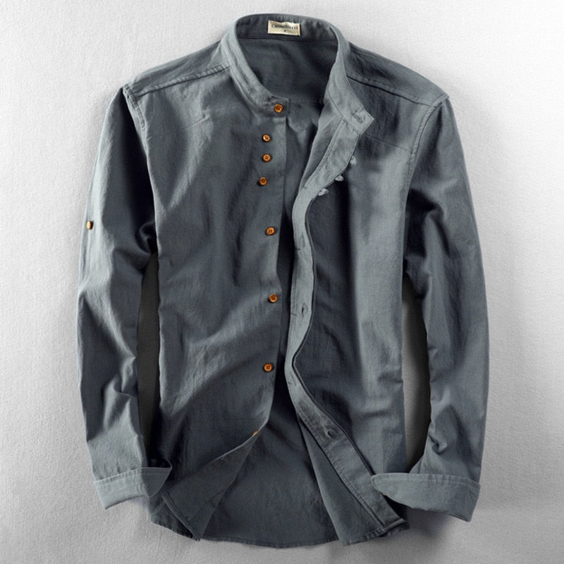 Renzo | Japanese-Inspired Cotton-Linen Shirt
