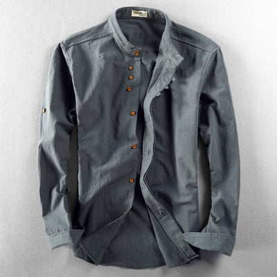 Renzo | Japanese-Inspired Cotton-Linen Shirt