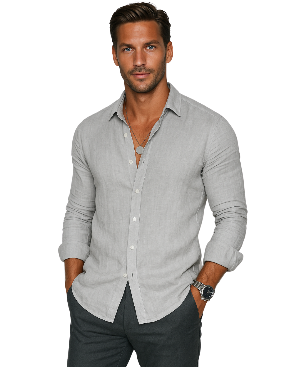 Leonard | Casual Linen Shirt