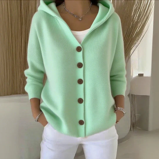 Renna | Soft Knit Hooded Cardigan