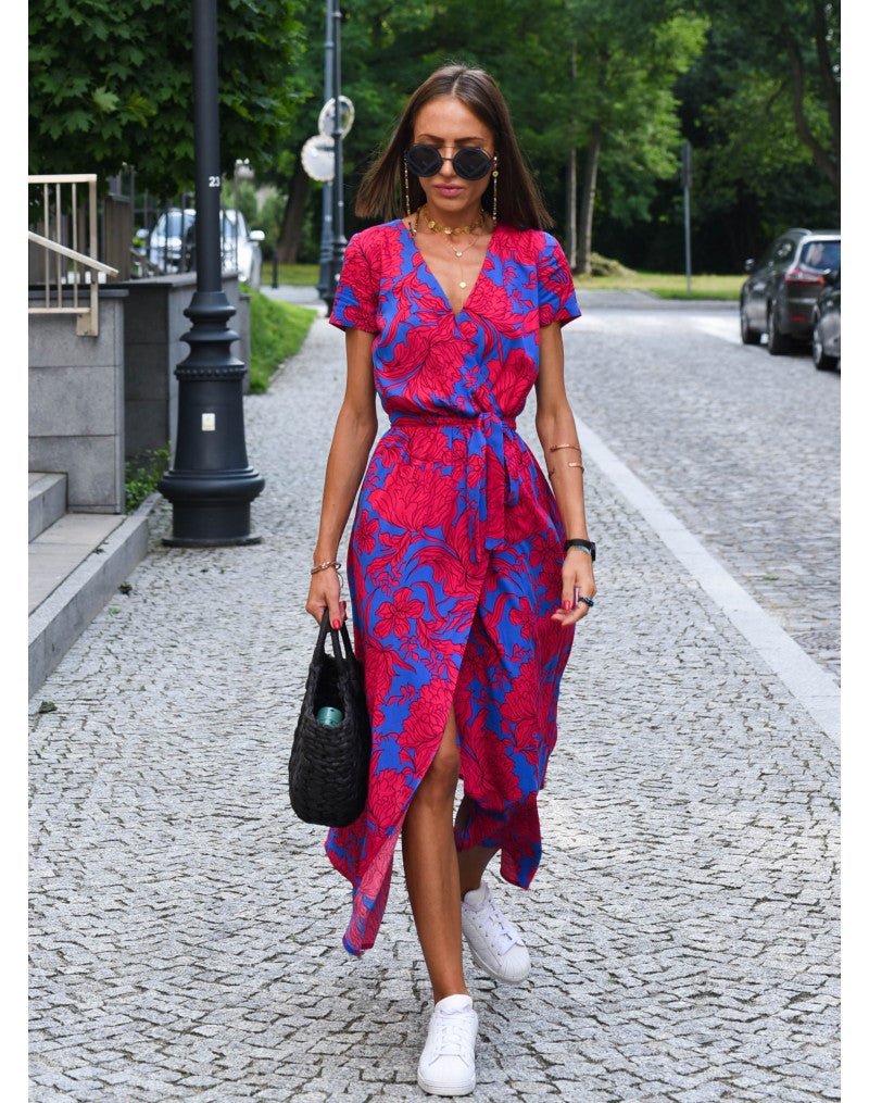 Fleurine | Elegant Floral Midi Dress
