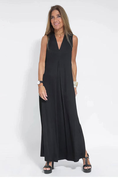 Elise | Sculpting V-Neck Elegant Maxi Dress
