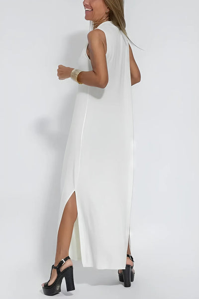 Elise | Sculpting V-Neck Elegant Maxi Dress